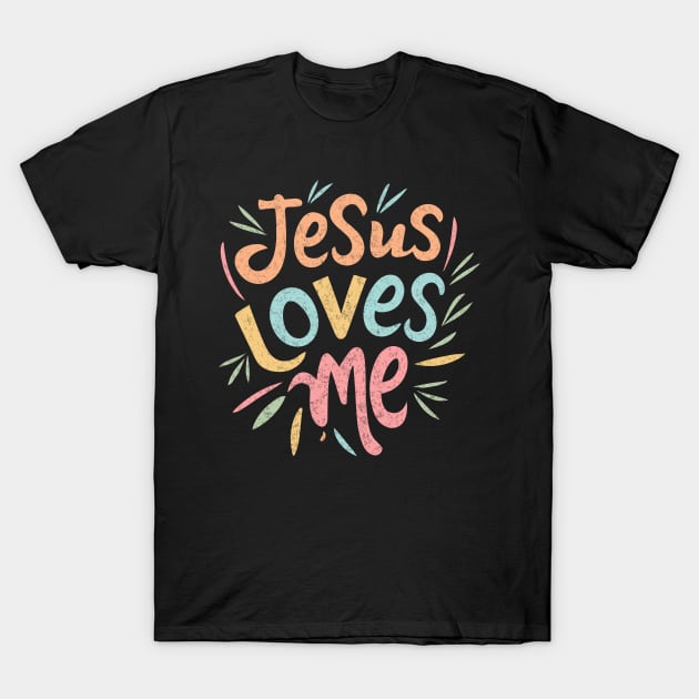 Jesus Loves Me - vintage design T-Shirt by Bellinna